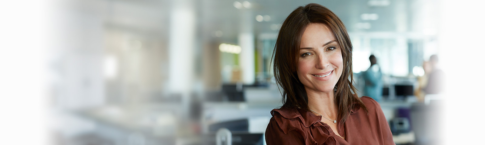 Attractive professional woman in an office