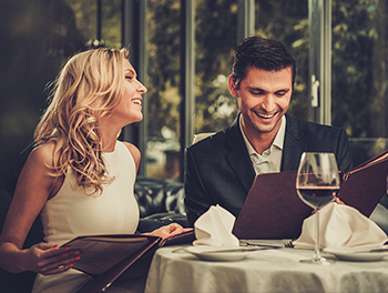 Couple having a romantic meal