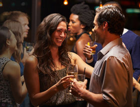 couple dancing in a bar