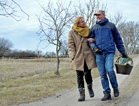 older couple out walking