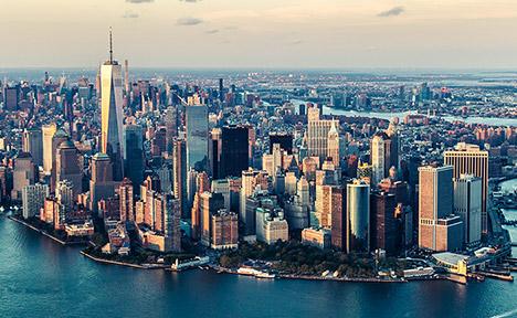 Skyline of Manhattan New York City 