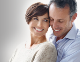 couple still showing affection after years of marriage