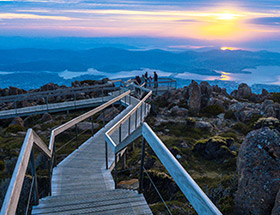 Sunset at Mount Wellington