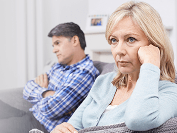 couple looking upset