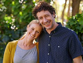 Older Jewish couple, happy together