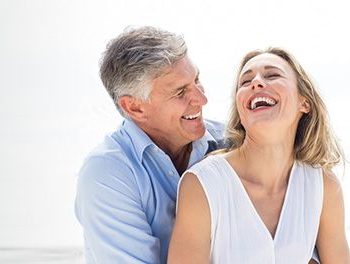 older couple laughing together