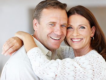 happy older couple smiling