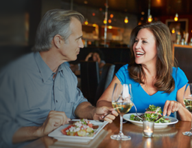 older couple out to dinner